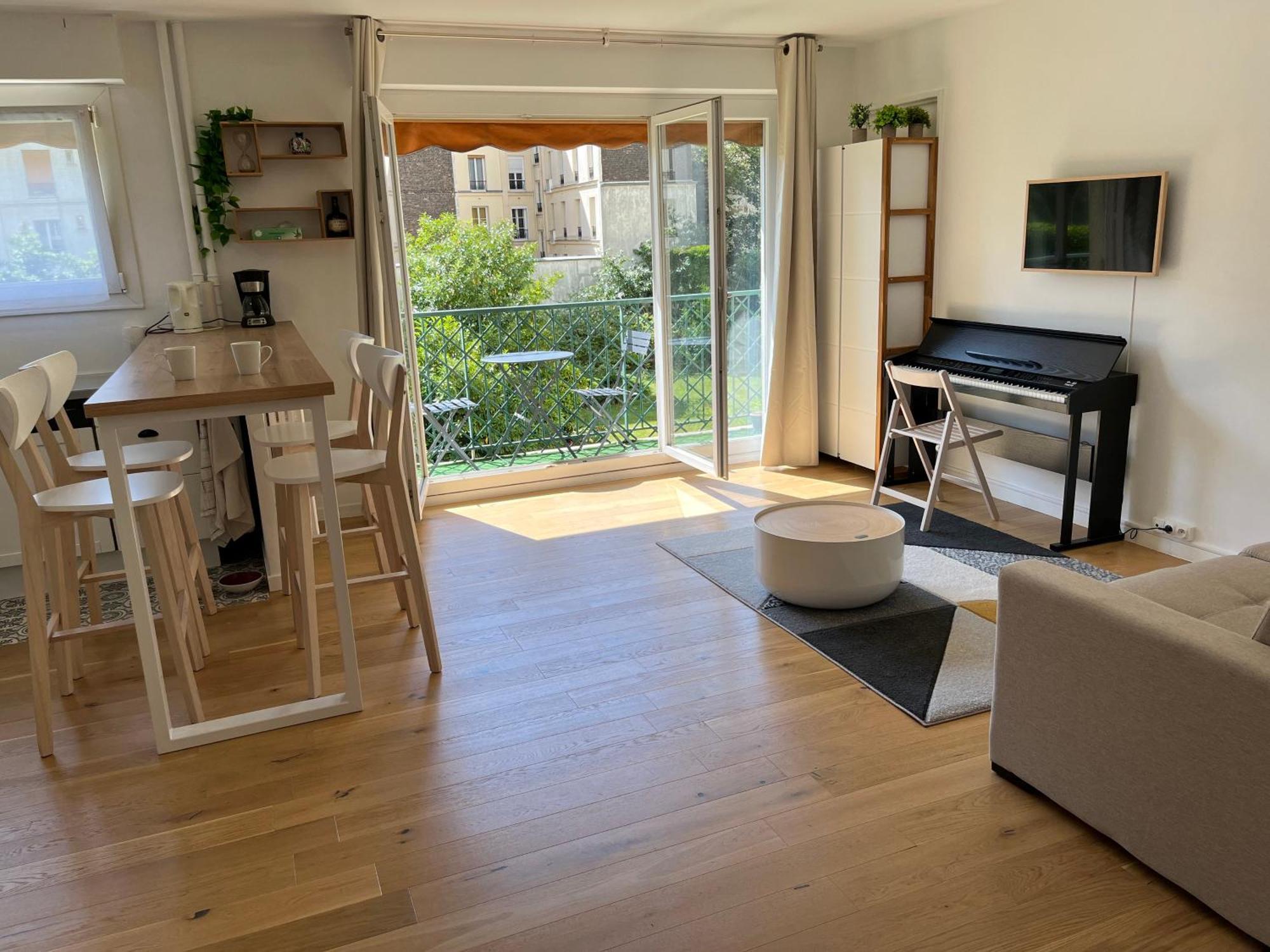 Superbe Appartement Avec Belle Vue Jardin Párizs Kültér fotó