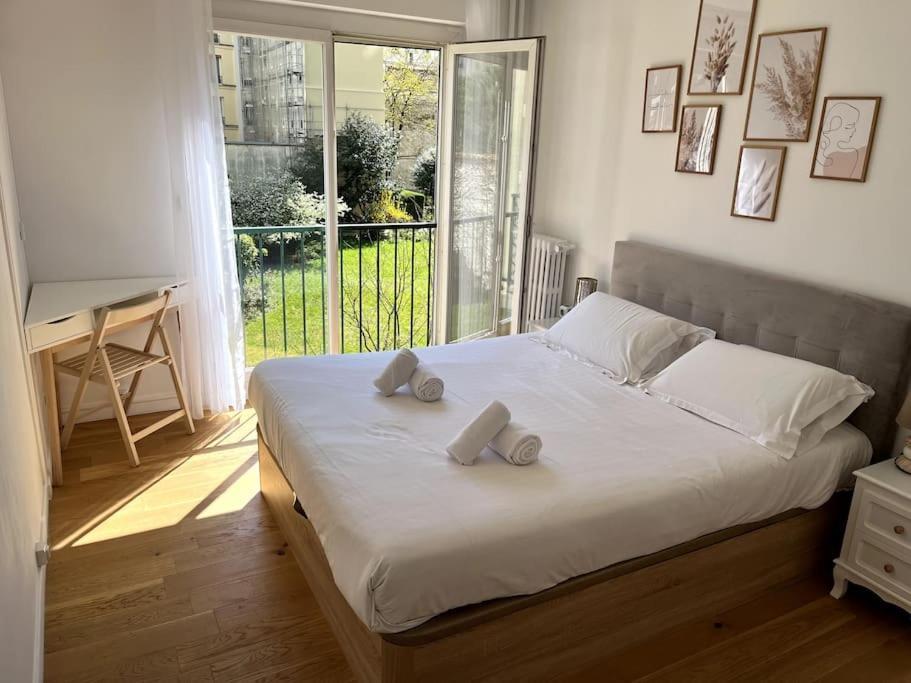 Superbe Appartement Avec Belle Vue Jardin Párizs Kültér fotó